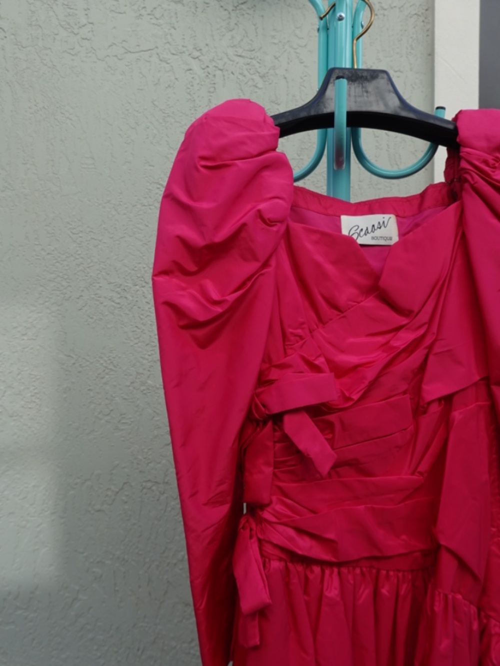 Scaasi Boutique Deep Pink evening dress size 6 - Picture 5 of 8